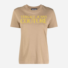 Футболка бавовняна жіноча Versace Jeans Couture vjc76hahg03cj00g737 M Коричнева (8052019591569) - зображення 1