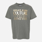 Koszulka męska bawełniana długa Versace Jeans Couture vjc76gaht10cj00tg14 3XL Szara (8052019580600) - obraz 4