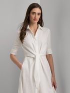 Плаття-сорочка міді жіноче Lauren Ralph Lauren lrl200831364001 48 Біле (3616530159414) - зображення 3