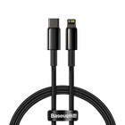 Кабель Baseus Tungsten Gold PD Type-C to Lightning 20W 2.4А 1m чорний CATLWJ-01