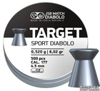Свинцеві кулі JSB Diabolo Target Sport 0.520 р 500 шт (000045-500 ) - зображення 1