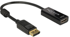 Адаптер Delock DisplayPort 1.2 - HDMI 4K Black (4043619626090)