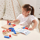 Klocki drewniane Viga 3D Montessori 62 elementy (6971608446597) - obraz 9