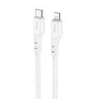 Кабель USB Hoco X97 Crystal Color Silicone Type C - Lightning 2.4 A, 1m, 20W White