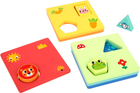 Zabawka edukacyjna Tooky Toys Montessori Kształty i kolory Zwierzątka (6972633372172) - obraz 7