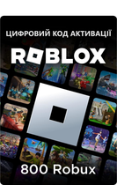 Карта пополнения Roblox Gift Card 800 Robux | Роблокс 800 Робукс (цифровой код активации)