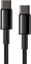 Кабель Baseus Tungsten Gold Fast Charging Data Cable Type-C to Type-C 100W 2 м Black (CATWJ-A01) - зображення 5