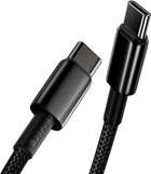 Кабель Baseus Tungsten Gold Fast Charging Data Cable Type-C to Type-C 100W 2 м Black (CATWJ-A01) - зображення 6