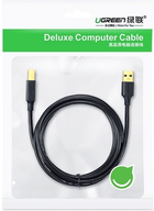 Kabel Ugreen US135 USB 2.0 AM na BM Kabel do druku 1 m Czarny (UGR-20846) - obraz 3