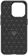 Etui Hurtel Carbon Case do iPhone 15 Pro Max Black (9145576279472) - obraz 3