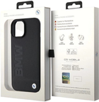 Etui BMW Leather Hot Stamp do iPhone 15 Plus Black (3666339170820) - obraz 8