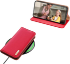 Etui z klapką Dux Ducis Hivo blokadą RFID do Samsung Galaxy S24 Red (6934913021804) - obraz 4