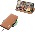 Etui z klapką Dux Ducis Hivo blokadą RFID do Samsung Galaxy S24 Ultra Brown (6934913021859) - obraz 3