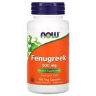 Пажитник Now Foods Fenugreek 500 мг Капсули