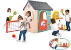 Domek ogrodowy Feber Casual Multi Activity House 6 w 1 Beżowy (8056379164449) - obraz 6