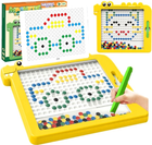 Магнітна дошка-мозаїка Woopie Montessori MagPad Динозавр Жовтий 110 деталей (5904326948204) - зображення 1