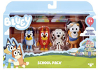 Набір фігурок Moose Bluey School Pack 4 фігурки Bluey + Rusty + Chloe + Calypso 6.4 см (0630996130520) - зображення 1