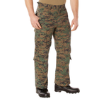 Штани Rothco тактичні десантні цифровий камуфляж Vintage Paratrooper Pants Woodland Digital Camo XL - зображення 9