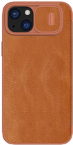 Etui z klapką Nillkin Qin Pro Leather do Apple iPhone 15 Plus Brown (6902048265240) - obraz 3