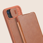 Etui z klapką Nillkin Qin Pro Leather do Apple iPhone 15 Plus Brown (6902048265240) - obraz 6