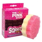 Універсальна двостороння губка- скрубер The Pink Stuff Squeezy Dual scrubber для прибирання різних поверхонь 1 шт