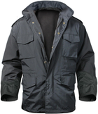 Куртка Rothco M-65 тактическая штормовая нейлоновая Storm Jacket Black S