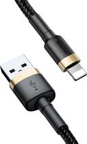 Кабель Baseus Cafule USB-A / Lightning 2.4A QC 3.0 1 м Чорно-жовтий (6953156274990) - зображення 4