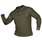 Тактичне CamoTec поло CM Army ID Long CoolPass Pique Olive олива 3XL