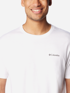 Футболка бавовняна чоловіча Columbia CSC Basic Logo Short Sleeve 1680053112 XXL Біла (195978523016) - зображення 5