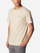 Футболка бавовняна чоловіча Columbia CSC Basic Logo Short Sleeve 1680053274 M Бежева (195978524433) - зображення 3