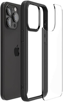 Панель Spigen Crystal Hybrid для iPhone 15 Pro Matte Black/Transparent (8809896747837) - зображення 8