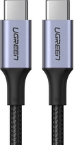 Кабель Ugreen US316 USB-C - USB-C PD QC FCP 100W 5A 480Mb/s 2 м Чорний (6957303805235)