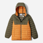 Kurtka chłopięca zimowa Columbia Powder Lite II Hooded Jacket 2090023861 132 cm (S) Zółty/Zielony (195981516913) - obraz 1