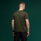 Футболка Basic Military Ukrarmor T-Shirt. HMMWV. Cotton and Elastane, олива L - зображення 4