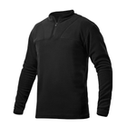 Флісова тактична кофта Ukrarmor Garrison Fleece Black. Temperature control, polyester XL - зображення 1