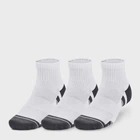 Набір чоловічих шкарпеток коротких бавовняних Under Armour UA Performance Cotton 3p Qtr 1379528-100 XL 3 пари Білий (196883995240)