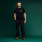 Футболка Basic Military Ukrarmor T-Shirt. HMMWV. Cotton and Elastane, чорний XL - зображення 5