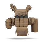 Комплект спорядження Commando Ukrarmor Elite Tactical Assault Kit. Під 25х30 см бронеплити. Койот - зображення 7