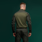 Тактична сорочка Core Ukrarmor Combat Shirt, довгий рукав, комбіновані матеріали. Олива. L - зображення 5