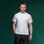 Футболка Basic Military Ukrarmor T-Shirt. HMMWV. Cotton and Elastane, білий з принтом M - зображення 2