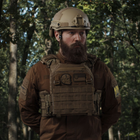 Передняя панель на Ukrarmor плитоноске PRO. Cordura 1000. Койот 24 х 16 см - изображение 3