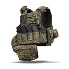 Комплект спорядження Vest Ukrarmor Full (based on IBV) L\XL без балістичного захисту. Мультикам L/XL - зображення 1