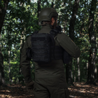 Тактичний рюкзак на Ukrarmor 10 л. Кріплення Molle. Cordura 1000D. Чорний 30 х 20 х 8 см - зображення 3