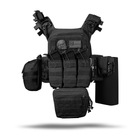 Комплект спорядження Commando Ukrarmor Elite Tactical Assault Kit. Під 25х30 см бронеплити. Чорний - зображення 6