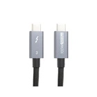 Кабель USB-C to USB-C 1.0m Thunderbolt 3 40Gbps, 100W, 20V/ 5A, 4K/ PowerPlant (CA913336)[17310]