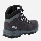 Buty trekkingowe damskie z membraną Jack Wolfskin Refugio Texapore Mid W 4050871_6157 36 Ciemnoszare (4060477909240) - obraz 5