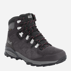 Buty trekkingowe damskie z membraną Jack Wolfskin Refugio Texapore Mid W 4050871_6157 37.5 Ciemnoszare (4060477909264) - obraz 3