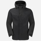 Kurtka przejściowa męska z kapturem Jack Wolfskin Altenberg 3In1 Jkt M A61864_6000 XL Czarna (4064886306997) - obraz 5