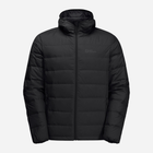 Пуховик зимовий короткий чоловічий Jack Wolfskin Ather Down Hoody M 1207671_6000 M Чорний (4064993897401) - зображення 6