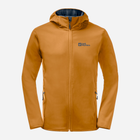 Kurtka wiatrówka męska z kapturem Jack Wolfskin Bornberg Hoody M 1307471_M0043 M Pomarańczowa (4064886339377) - obraz 1